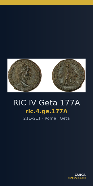 RIC IV Geta 177A — CANOA