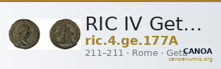 RIC IV Geta 177A — CANOA