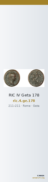 RIC IV Geta 178 — CANOA