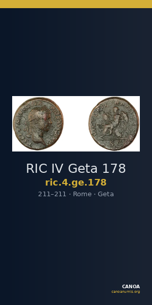 RIC IV Geta 178 — CANOA
