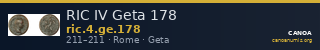 RIC IV Geta 178 — CANOA