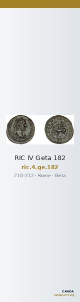RIC IV Geta 182 — CANOA