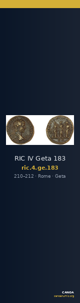 RIC IV Geta 183 — CANOA