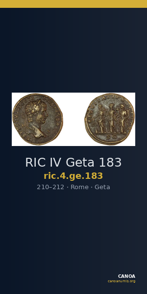 RIC IV Geta 183 — CANOA