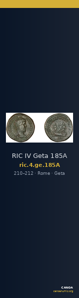 RIC IV Geta 185A — CANOA
