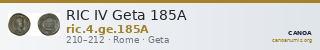 RIC IV Geta 185A — CANOA