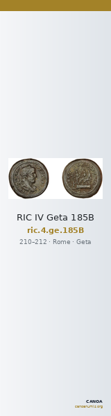RIC IV Geta 185B — CANOA