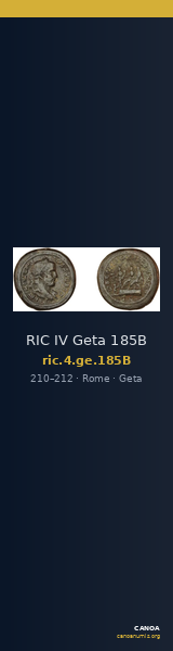 RIC IV Geta 185B — CANOA
