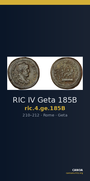 RIC IV Geta 185B — CANOA