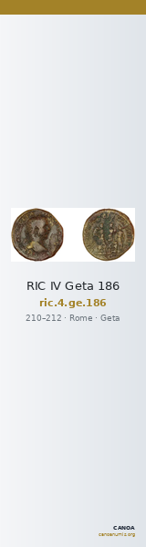 RIC IV Geta 186 — CANOA