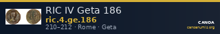 RIC IV Geta 186 — CANOA