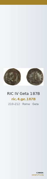 RIC IV Geta 187B — CANOA