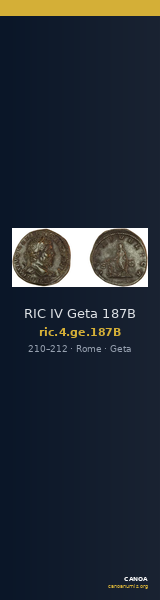 RIC IV Geta 187B — CANOA