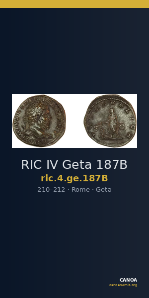 RIC IV Geta 187B — CANOA