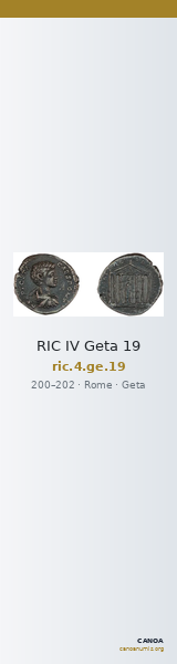 RIC IV Geta 19 — CANOA