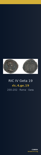 RIC IV Geta 19 — CANOA