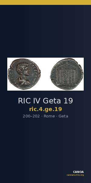 RIC IV Geta 19 — CANOA