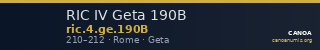 RIC IV Geta 190B — CANOA