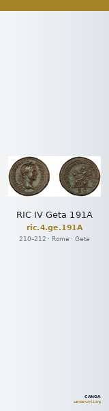 RIC IV Geta 191A — CANOA