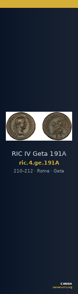 RIC IV Geta 191A — CANOA