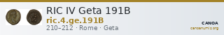 RIC IV Geta 191B — CANOA