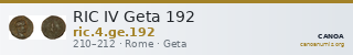 RIC IV Geta 192 — CANOA