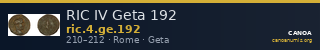 RIC IV Geta 192 — CANOA