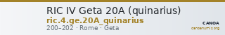 RIC IV Geta 20A (quinarius) — CANOA