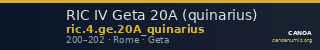 RIC IV Geta 20A (quinarius) — CANOA