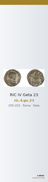 RIC IV Geta 23 — CANOA