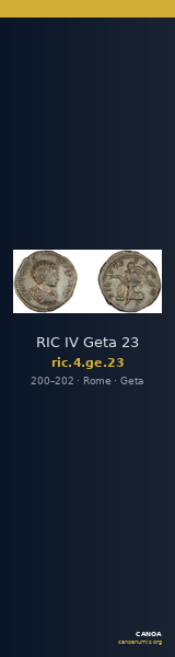 RIC IV Geta 23 — CANOA