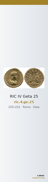 RIC IV Geta 25 — CANOA