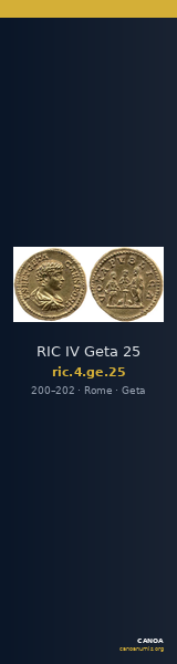 RIC IV Geta 25 — CANOA