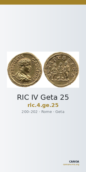 RIC IV Geta 25 — CANOA