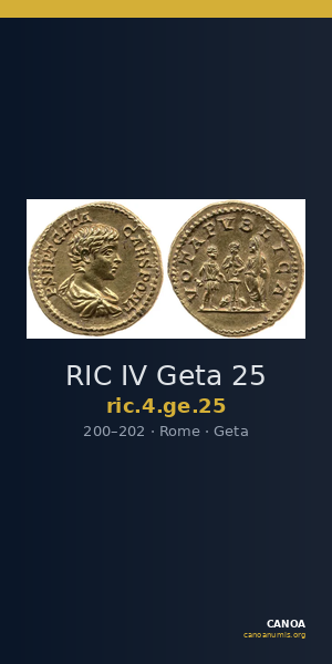 RIC IV Geta 25 — CANOA