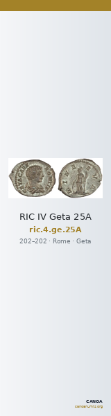 RIC IV Geta 25A — CANOA