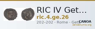 RIC IV Geta 26 — CANOA
