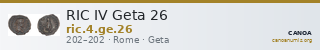 RIC IV Geta 26 — CANOA