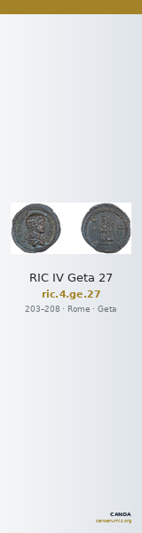 RIC IV Geta 27 — CANOA
