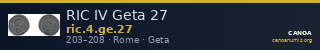 RIC IV Geta 27 — CANOA