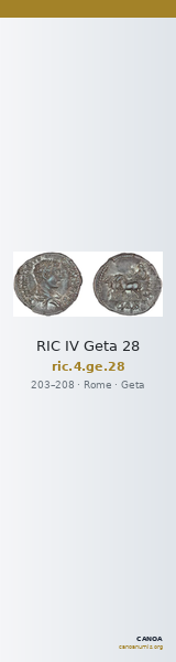 RIC IV Geta 28 — CANOA