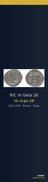RIC IV Geta 28 — CANOA