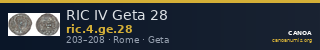 RIC IV Geta 28 — CANOA