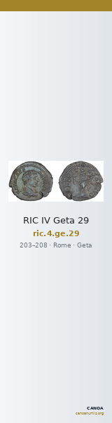 RIC IV Geta 29 — CANOA