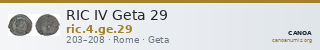 RIC IV Geta 29 — CANOA