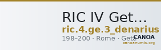 RIC IV Geta 3 (denarius) — CANOA