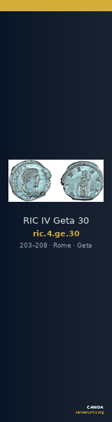 RIC IV Geta 30 — CANOA