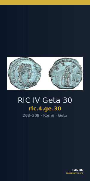 RIC IV Geta 30 — CANOA