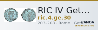 RIC IV Geta 30 — CANOA