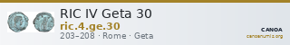 RIC IV Geta 30 — CANOA